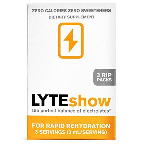 LyteShow Electrolyte Drops for Water Sugar-Free for Hydration and Immune Support - 50 Single Servings - Keto Friendly - Zinc and Magnesium for Rapid Rehydration, Workout, Muscle Recovery and Energy