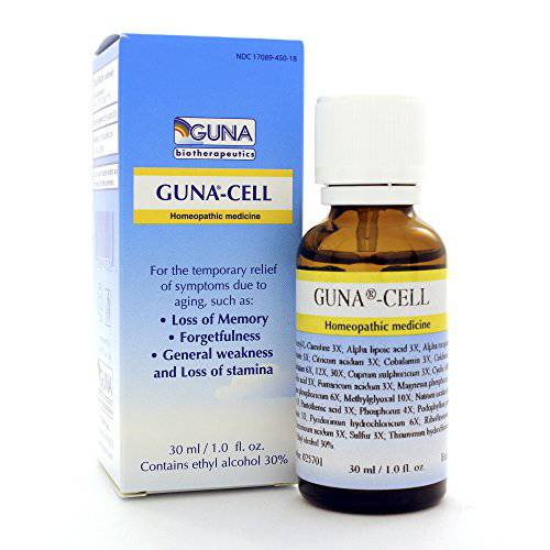 Guna Cell Homeopathic Provides Temporary relief of signs of aging and fatigue, such as: general weakness and forgetfulness. - 1 Ounce