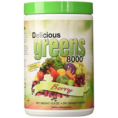 Greens World Delicious Greens 8000 Berry - 10.6 oz