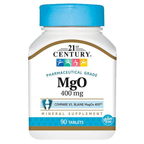 21st Century mgO 400 mg Tablets, 90 Count, Assorted