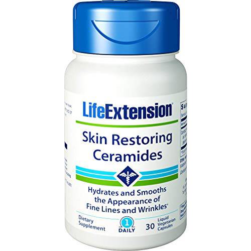 Life Extension Skin Restoring Ceramides, 30 Capsules (Pack of 3)