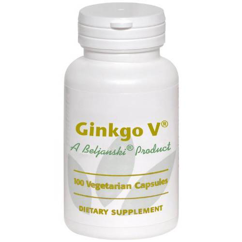 Beljanski® - Ginkgo V® Dietary Supplement - Ginkgo Biloba Extract - 100 Capsules