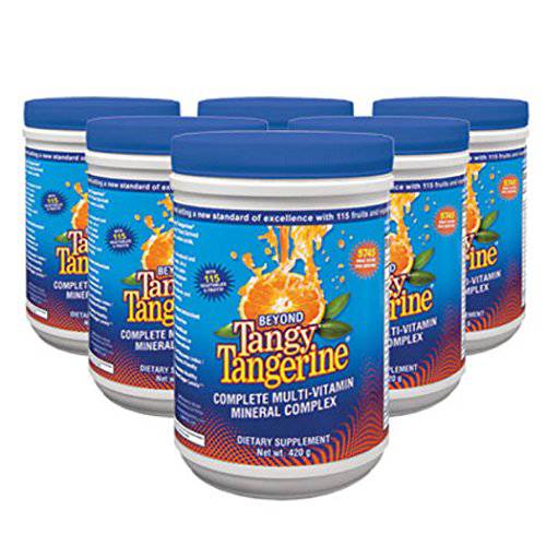 Youngevity 6 Pack Beyond Tangy Tangerine Multivitamin 420g Canisters (Ships Worldwide)