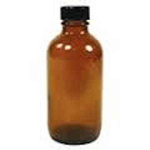 Frontier Natural Products - Amber Glass Round Bottle with Black Cap - 8 oz.