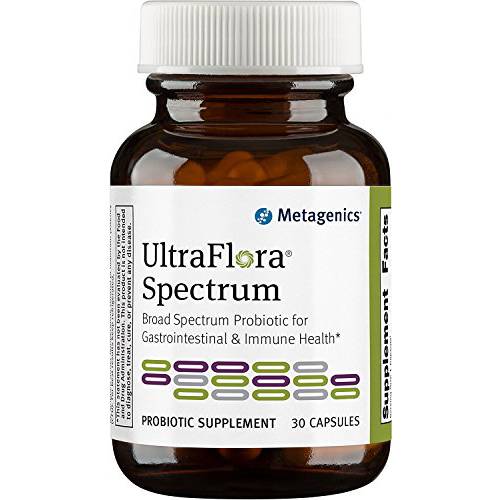 Metagenics UltraFlora Spectrum - Daily Probiotic - Gastrointestinal & Immune Support | 30 Count
