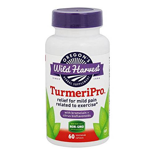 Oregon’s Wild Harvest TurmeriPro™ Capsules, Non-GMO Herbal Supplements, 60 Count