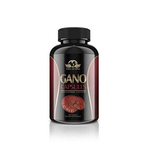 Vida Divina Gano, Help to Support Overall Well-Being with Powerful Reishi Mushroom Extract, Supports Healthy Body Functions (90 Capsules)