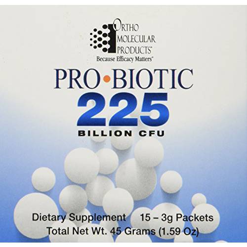 Ortho Molecular Products - PRObiotic 225 - 15-3 Gr Packets