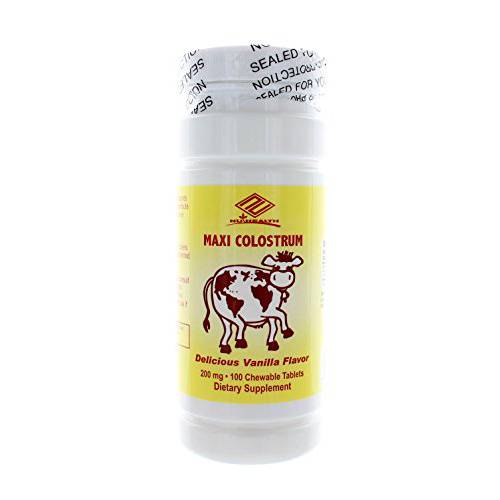 NuHealth Maxi Colostrum, 200mg 100 chewable tablet