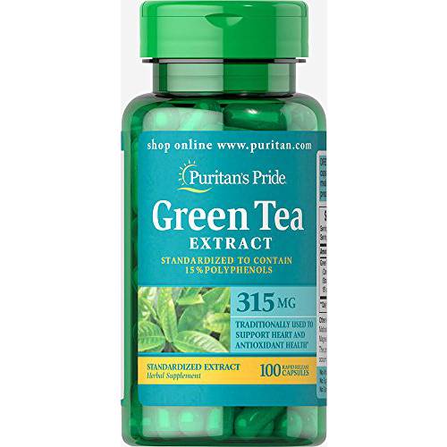 Puritan’s Pride Green Tea Standardized Extract 315 mg-100 Capsules