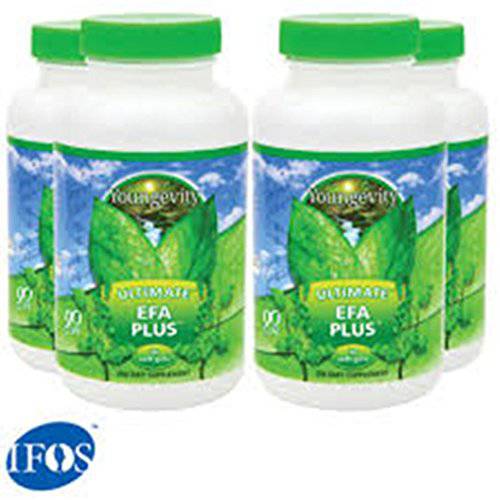 Youngevity Ultimate EFA Plus Fish Oil (Ships Worldwide) (Pack of 4)
