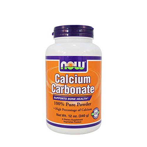 Now Foods: Calcium Carbonate Powder Supports Bone Health, 12 oz (2 pack)