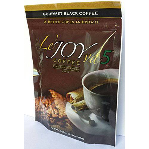 LeJOYva-5 Healthy Coffee Five Super Foods from Joy to Live. A Scientifically Created Gourmet Black Coffee
