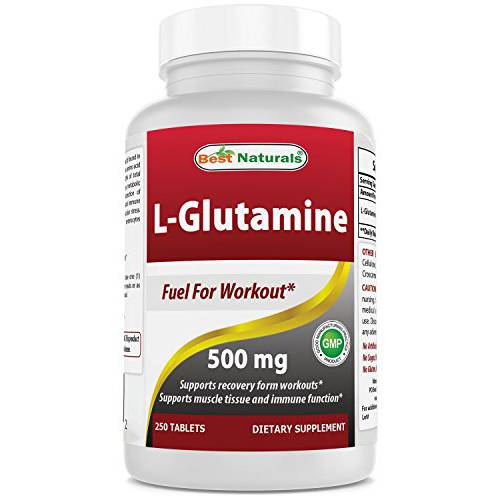 Best Naturals L-Glutamine 500 mg 250 Tablets