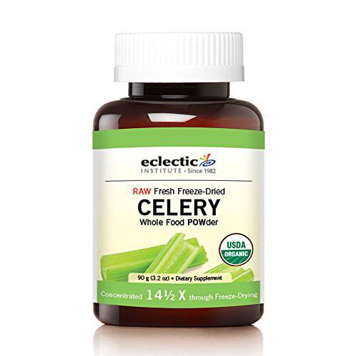 Eclectic Institute Raw Fresh Freeze-Dried Celery Whole Food Powder | 3.2 oz (90 g)