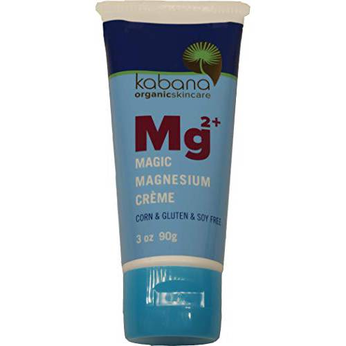 Magic Magnesium Cream | Restless Legs | Pain Management | Muscle Relaxation | Soy & Corn & Gluten & Fragrance Free | Organic Ingredients | Mg | 3 Ounce Tube
