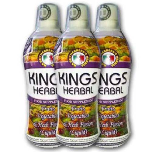 KINGS Herbal Food Supplement 750 ml (Pack of 3-Bottles)