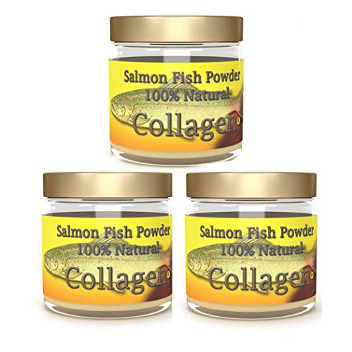 Salcoll Collagen - 100% Natural Bioactive Marine Collagen Powder 3 Pack, 3 Month Supply