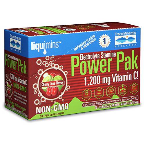 Trace Minerals Electrolyte Stamina Power Pak - Cherry Limeade 30 Pkts