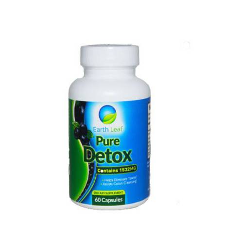 Earth Leaf- Pure Detox-1532 Mg- Helps Eliminate Toxins- Assists Colon Cleansing-Flush Impacted Waste, Lose Weight, Gain Energy