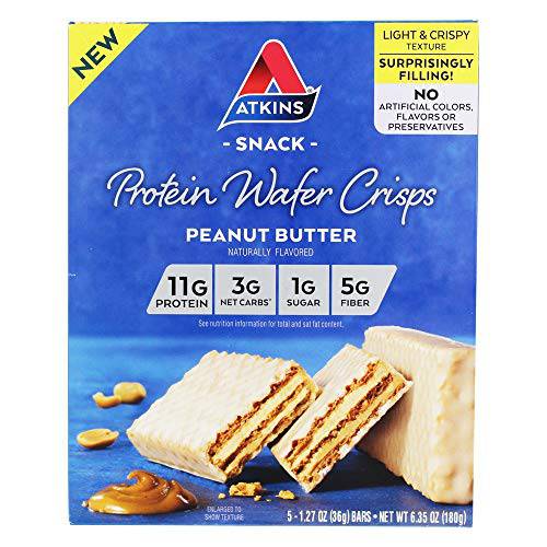 Atkins Protein Wafer Crisps - Peanut Butter (Pack of 2)