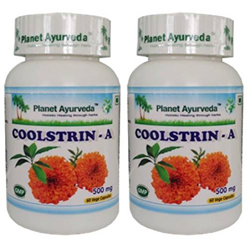 Coolstrin A - 2 Bottles (Each 60 Capsules, 500mg) - Planet Ayurveda (in USA)