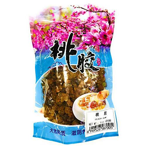 Wild Natural Tao Jiao Peach Resin Gum 桃胶 (Skin Health) 1 LB