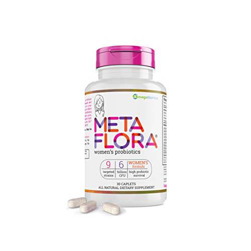 METAFLORA for Women Health - Probiotic Supplements - 15x More Effective Than Probiotic Capsules with Patented Delivery Technology - 30 Daily Time Release Pearls