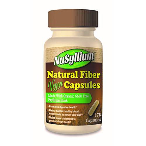 NuSyllium Organic Fiber, Vegan Capsules, 175Count, Beige