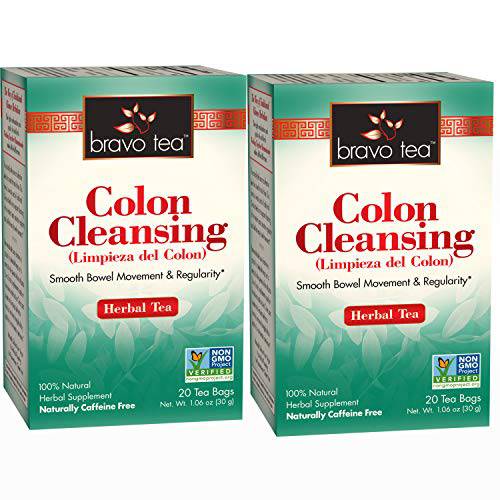 Bravo Teas Colon Cleansing, 20 Tea Bags 2 Pack