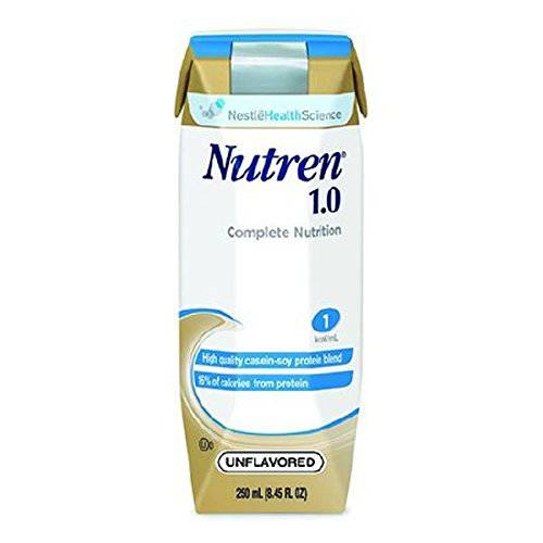 Nestle Nutren 1.0 Unflavoured 250 Milliliter Carton - Case of 24 - Model 9871616210