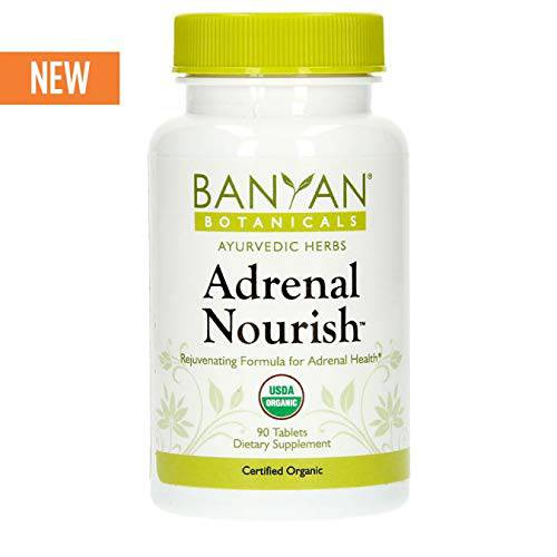 Banyan Botanicals Adrenal Nourish - USDA Certified Organic - 90 Tablets - Balancing Blend for Adrenal Health & Rejuvenation*