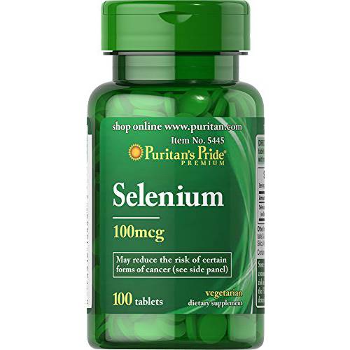 Puritan’s Pride Selenium 100 mcg 100 Tablets