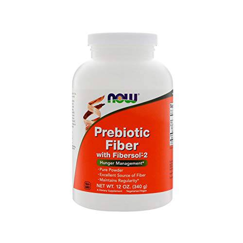 NOW Supplements, Prebiotic Fiber with Fibersol-2, derived from Non-GMO corn, Powder, 12-Ounce