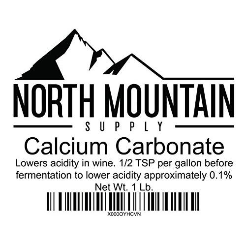 North Mountain Supply 849731091211 Supply Food Grade Calcium Carbonate 1 Pound Bag