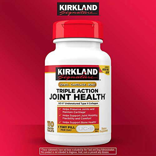 Kirkland Signature Expect More Triple Action Joint Health, 110 Coated Tablets