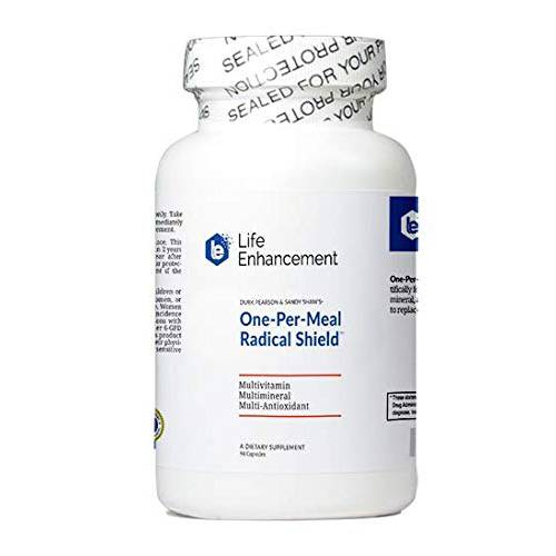 Life Enhancement One-Per-Meal Radical Shield - Multi-Antioxidant, Multivitamin and Multimineral Supplement - 84 Servings