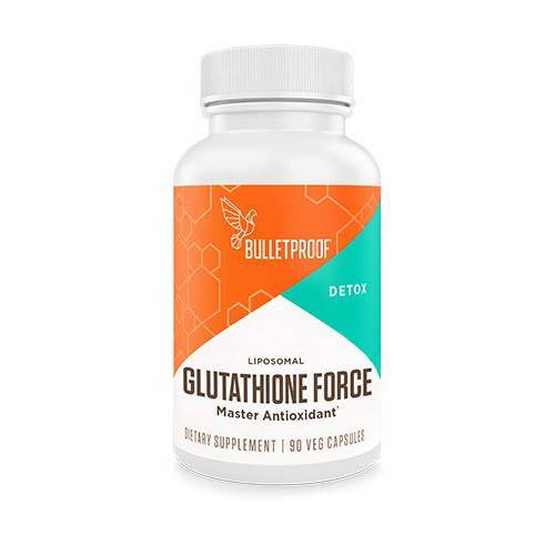 Bulletproof Glutathione Force Antioxidant and Detox Support Capsules, 90 Count, Supplement for Liver Detox and Immune Support