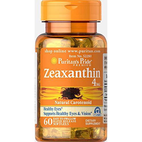 Puritan’s Pride Zeaxanthin 4 mg-60 Softgels