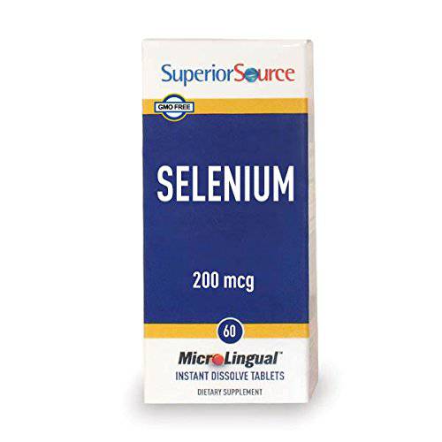 Superior Source Selenium Nutritional Supplements, 200 mcg, 60 Count