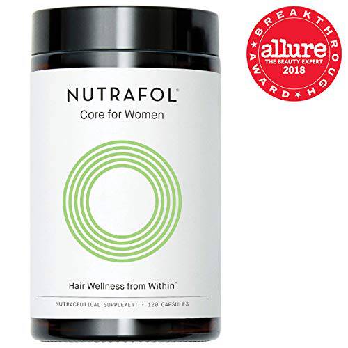 Nutrafol Women Hair Growth Supplement. Clinically Proven for Visibly Thicker, Stronger Hair (1-Month Supply [Bottle])