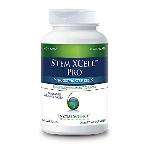 Enzyme Science™ Stem XCell™ Pro, 60 Capsules – Antioxidant Support for Cellular and Immune Health – Helps Protect from Oxidative Damage with Green Tea – Stem Cell Health Supplement