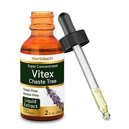 Vitex Berry Chasteberry Extract | 2 fl oz | Super Concentrated | Alcohol Free Chaste Tree Berry Supplement | Vegetarian, Non-GMO, Gluten Free | by Horbaach