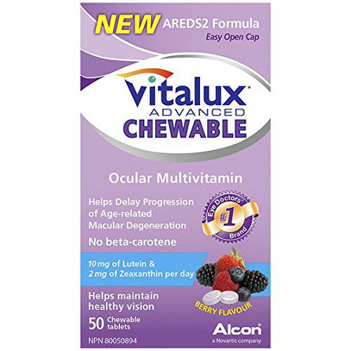 Vitalux Advanced Chewable Ocular Multivitamin, 50 chewable tablets