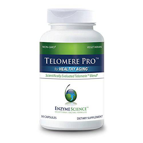Enzyme Science™ Telomere Pro™, 30 Capsules – Supports Cellular Health, Energy Production, and Healthy Aging – Formulated with Vitamin D3, Rhodiola, and Astragalus – Natural Telomerase Supplement