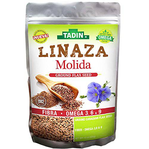 Tadin Linaza-(Flax) Molida 15-Oz (Pack of 1)