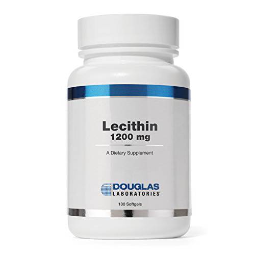 Douglas Laboratories Lecithin 1200 mg | Supports Emulsification and Mobilization of Cholesterol | 100 Softgels