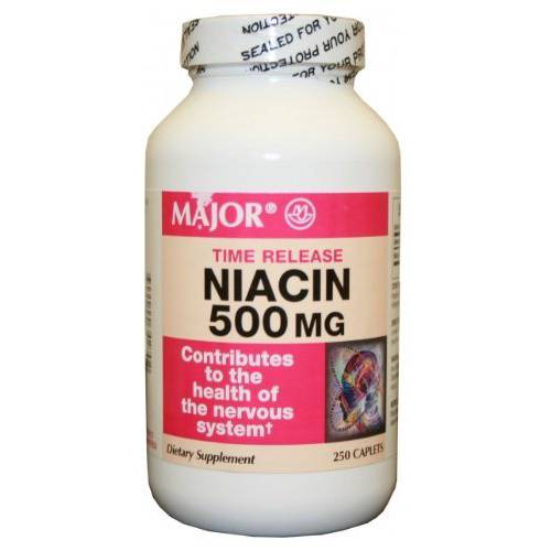 Niacin Time Release 500mg 250ct Bottle
