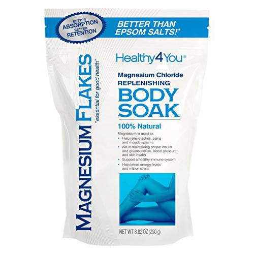Healthy 4 You Magnesium Flakes Body Soak, 8.8 Ounce