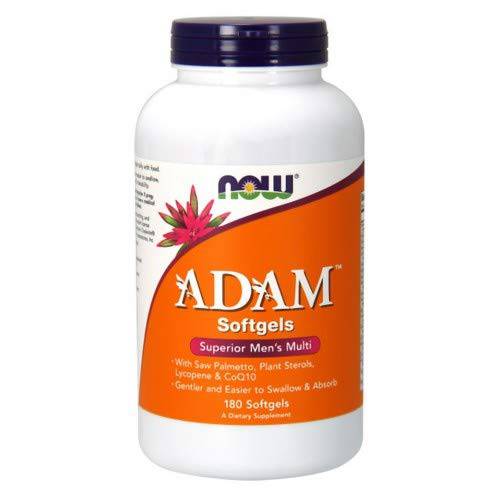 NOW Foods ADAM Men’s Multiple Vitamin, 180 Softgel (2 Pack)